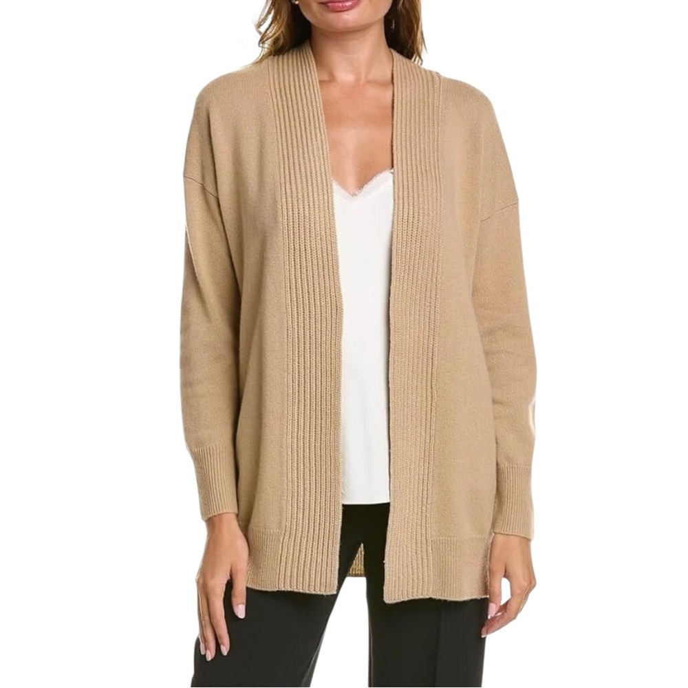 Vince Cardigan Open Front Wool Cashmere Camel‎ Medium